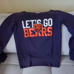 Chicago Bears PINK Victoria's Secret Navy Sweatshirt with Pink Logo Tag